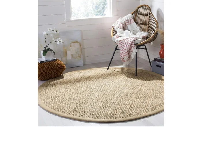 Alfombra Redonda YUTE 1.60 m en Beige - Alfombras, Uruguay | Finkel, vista 2