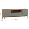 FINESTRA - RACK 2 PUERTAS 1 CAJON BARCELONA 2154VZ - Muebles para TV, Uruguay | Alfa Ventas, vista 4 de 4