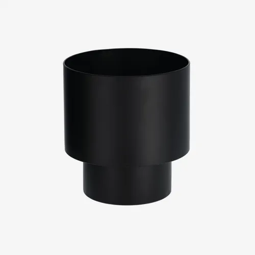 Macetero redondo Mash metal negro Ø 28 cm en Negro - Macetas, Uruguay | Kavehome