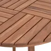 Mesa de Patio Madera de Teca - Caraíva 90cm en Marrón - Muebles para el exterior, Uruguay | Rústico Hogar, vista 5 de 5