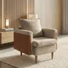 Butaca Poltrona 1 Cuerpo Alta Con Patas Capitoneada en BEIGE/MARRON - Butacas, banquetas y puffs, Uruguay | Soy Hogar, vista 11 de 18