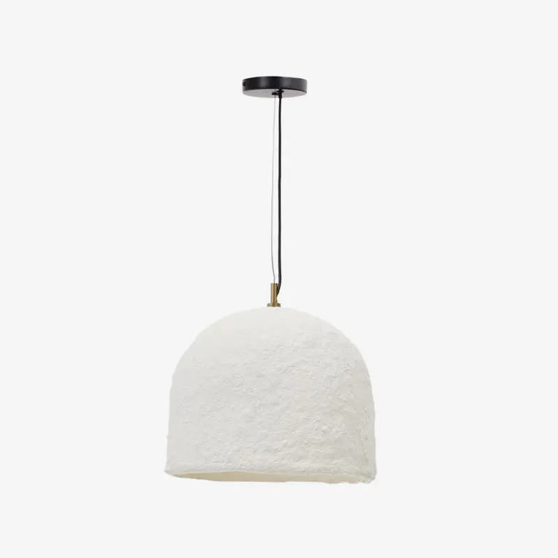 Lámpara de techo Sineu de papel maché blanco Ø 34,5 cm en Blanco - Lámparas colgantes, Uruguay | Kavehome