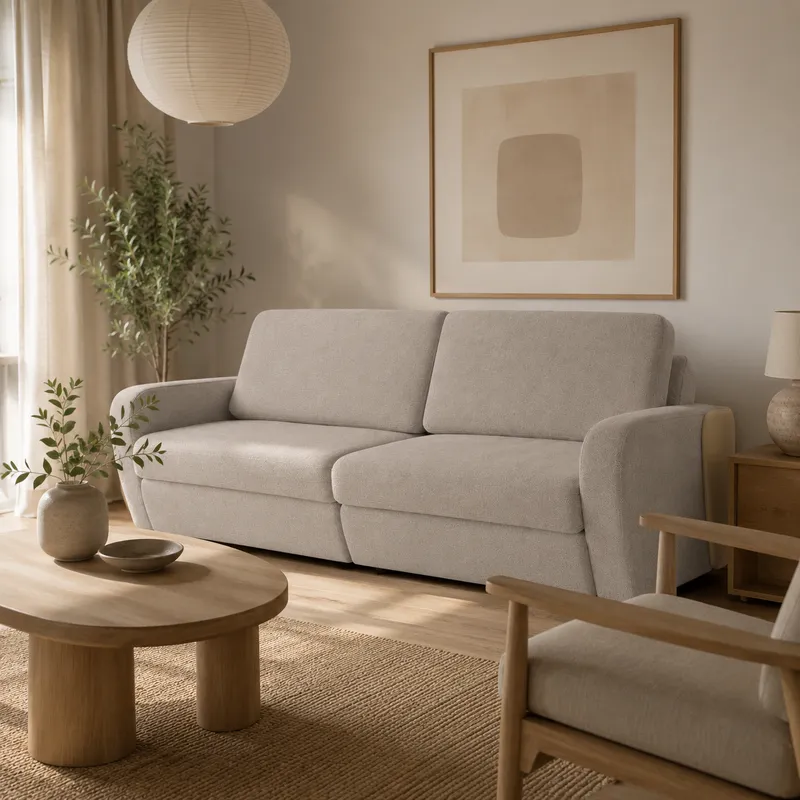 Sofa Maki en Tela 1, Tela 2, Tela 3, Sofa Uomo Saddle Marron - Sillones y sofás, Uruguay | Casa Brava