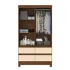 ROPERO AREZZO 2 PTS 4 CAJONES NOCE/PEROLA - Roperos y placares, Uruguay | Alfa Ventas, vista 3 de 3