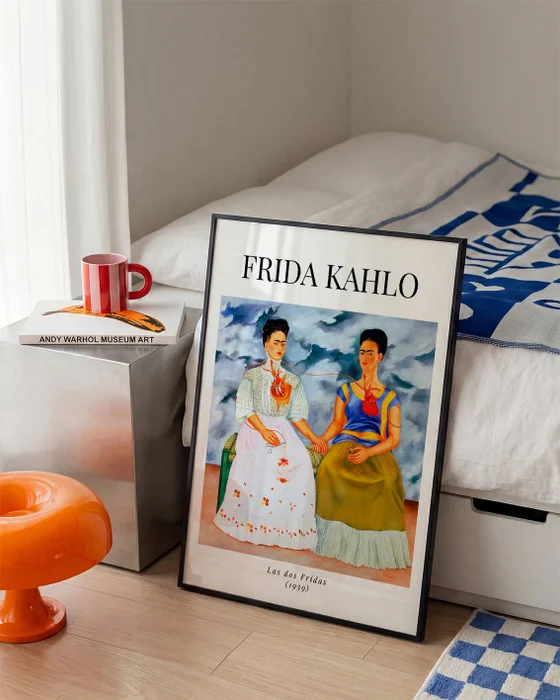 Frida Kahlo - Las dos Fridas en Multicolor - Láminas, Uruguay | La Cuadrería, vista 3