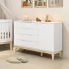 Cómoda 4 Cajones 1 Puerta Infantil - Elfe - Blanco, Uruguay | Rústico Hogar, vista 2 de 4