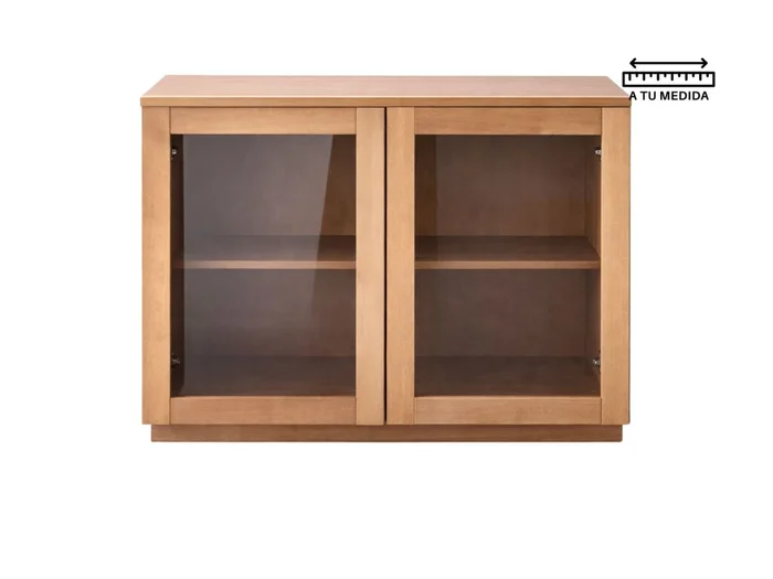 Aparador AMBAY Natural con Vidrio en Madera natural - Aparadores y recibidores, Uruguay | Finkel