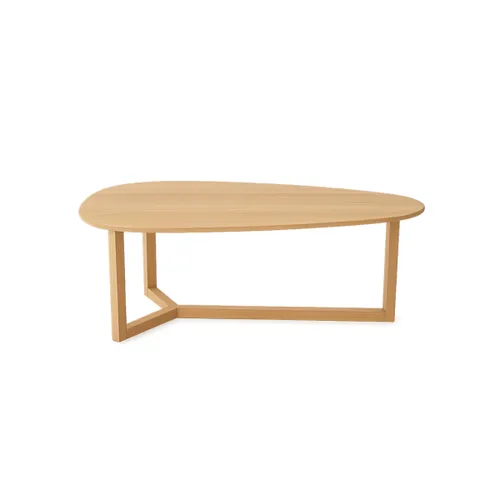 Mesa Baja Curve en Madera natural - Mesas de living, Uruguay | Samic