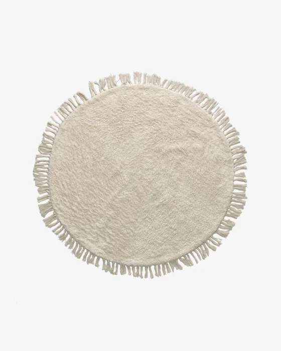 Alfombra Orwen Ø 100 cm en Blanco - Alfombras, Uruguay | Kavehome