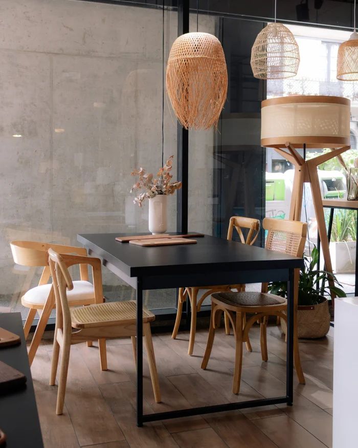Mesa de Comedor Oxford Rectangular 160 cm (Negro) en Negro - Mesas de comedor, Uruguay | Berna home, vista 2