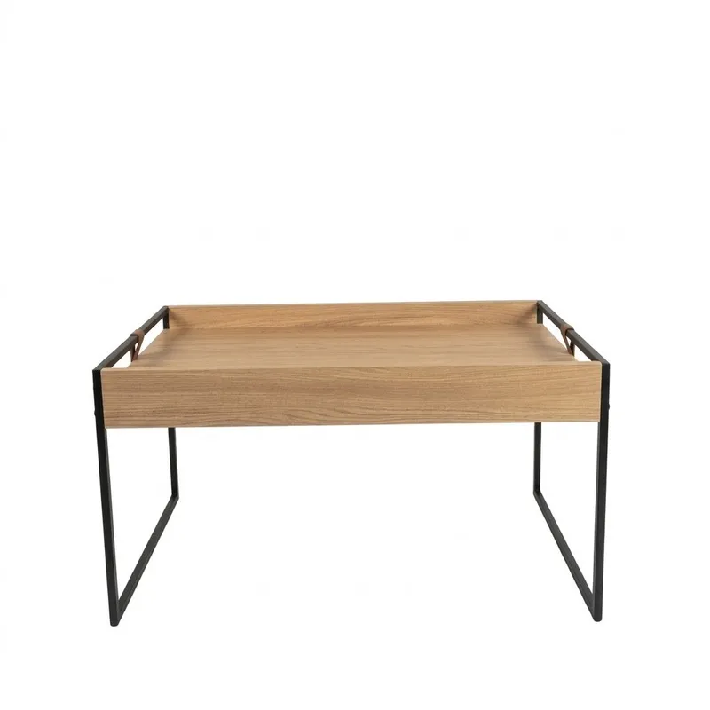 Mesa de Centro Rectangular Columbia Alta - Olmo (Negro) en Madera natural - Mesas de living, Uruguay | Berna home