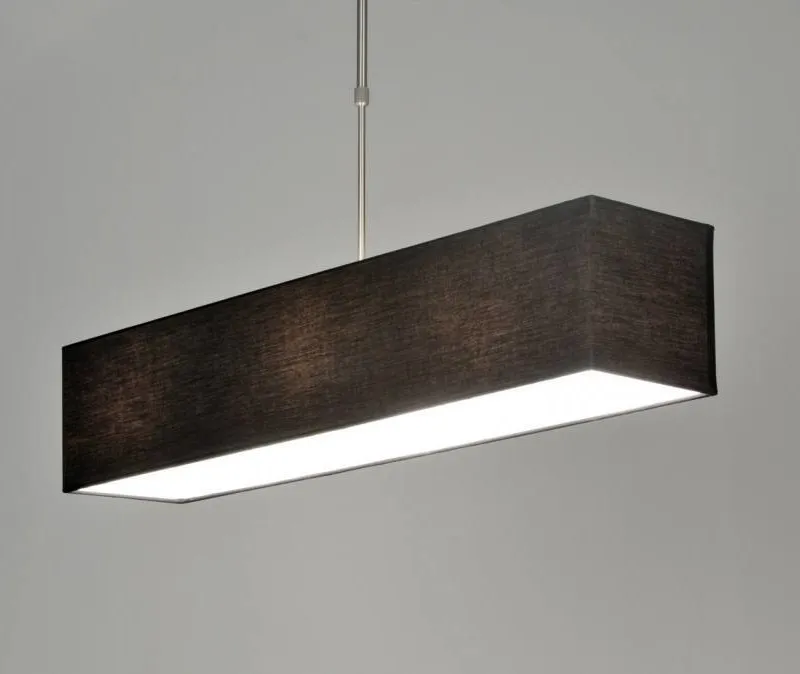 Colgante rectangular negro en Negro - Lámparas colgantes, Uruguay | La Perla