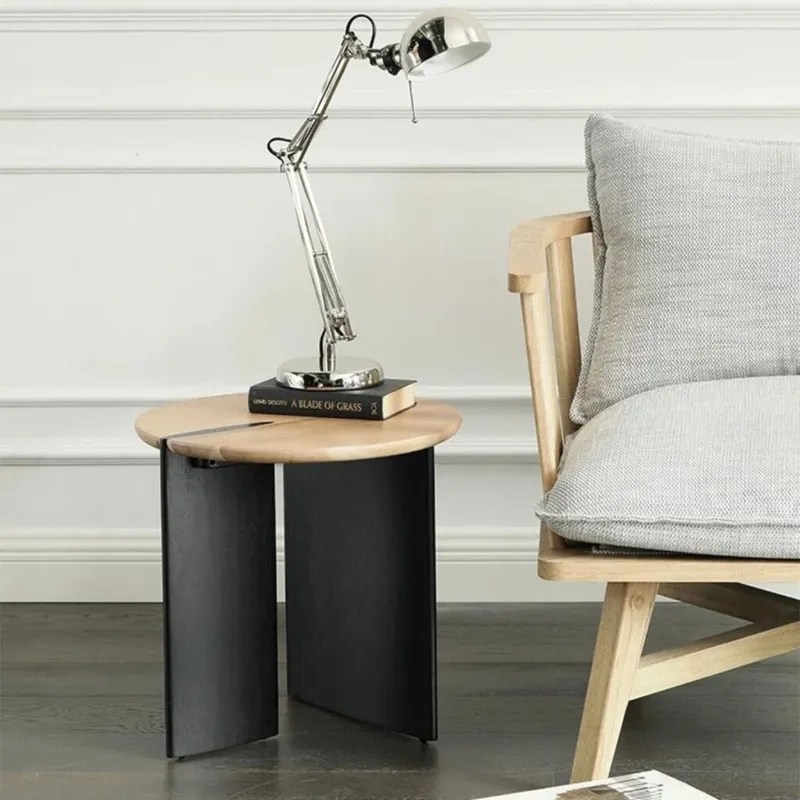MESA AUXILIAR OSLO Natural CIRCULAR en Madera natural - Mesas de comedor, Uruguay | Viasono