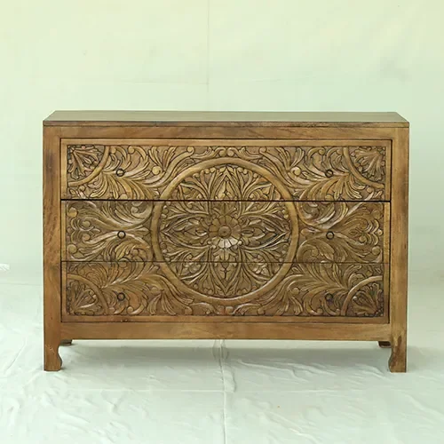 A123B Cómoda 130x45x90 en Madera natural - Cómodas, Uruguay | Victoriana, vista 2