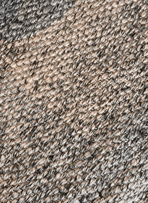ALFOMBRA IN OUT NUDOS NATURAL/NEGRO  en Multicolor - Textiles, Uruguay | Masinfinito Casa, vista 2