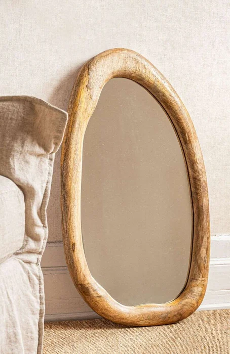 ESPEJO CURVE - MANGO - 0.45 X 0.80 CMS en Madera natural - Espejos, Uruguay | La Iberica