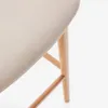 Taburete Ciselia chenilla - beige y madera maciza fresno acabado tono natural 65cm en Beige - Butacas, banquetas y puffs, Uruguay | Kavehome, vista 7 de 10