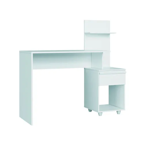 CASTRO- ESCRITORIO LIRA BLANCO 4033A-B en Blanco - Escritorios y sillas de escritorio, Uruguay | Alfa Ventas