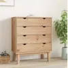 Comoda 4 C Mel/Gris Linea Nordica en Madera Maciza - Cómodas, Uruguay | Que Sal Muebleria, vista 11 de 16