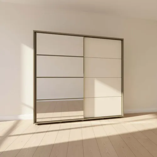 Placard Ropero 2 Puertas Mdf Marron Cavic en TABACO BLANCO - Roperos y placares, Uruguay | Divino