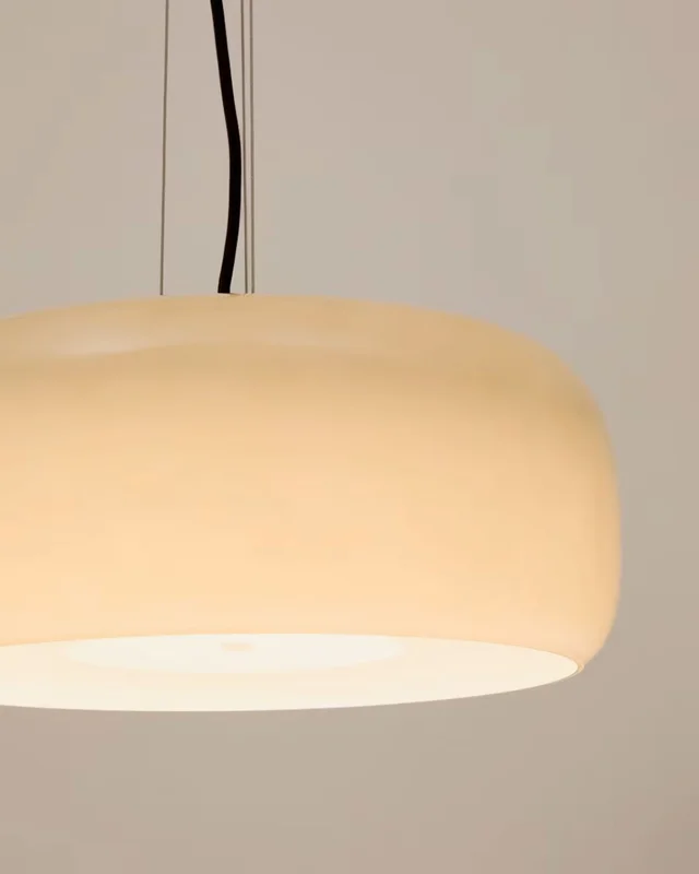 Lámpara de techo Reig de cristal - gris claro, Ø 38 cm en Naranja - Lámparas colgantes, Uruguay | Kavehome, vista 4