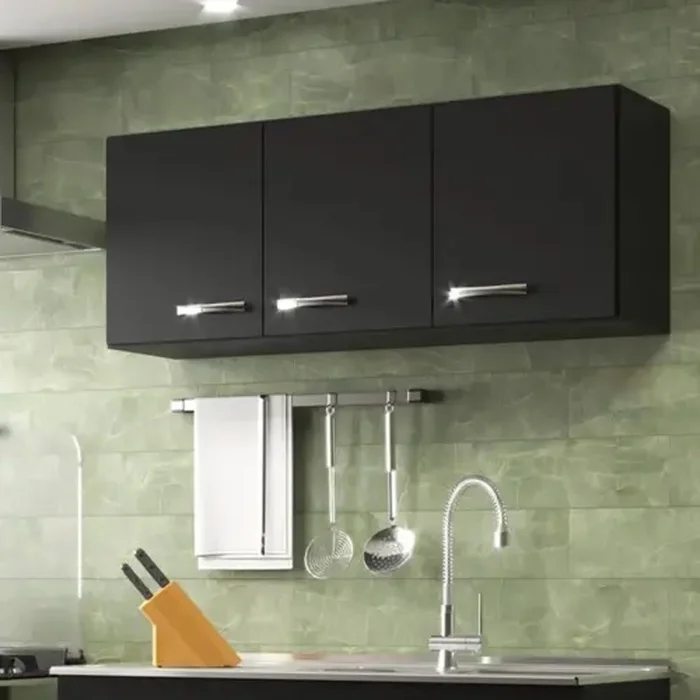 Kit Aereo Cocina Mueble 3 Puertas Mdp en Negro - Muebles, Uruguay | Soy Hogar, vista 2