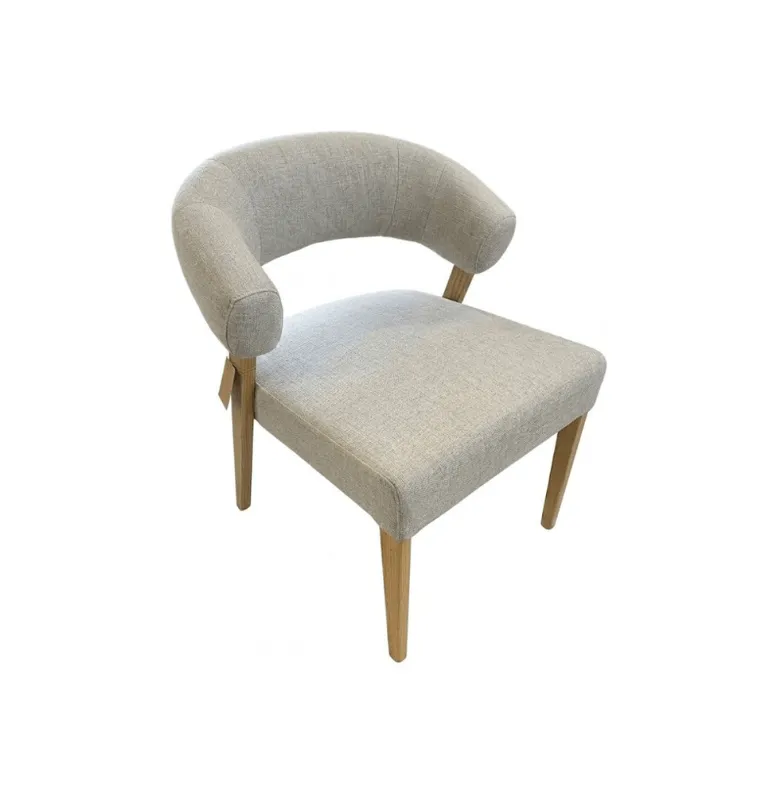 SILLA HERMINIA ROBLE Y TELA en Beige - Sillas, Uruguay | Masinfinito Casa