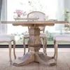 MESA COMEDOR REDONDA DE CEDRO EMMA - 1.30 MTS en Madera natural - Mesas de comedor, Uruguay | La Iberica, vista 3 de 4