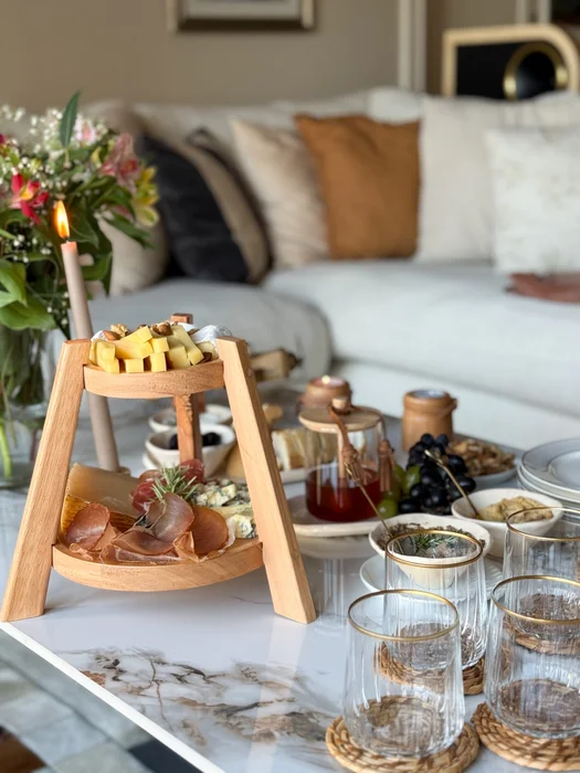 Mini torre de madera para mesas – doble plato en Madera natural - Decoración, Uruguay | Dreams On Time, vista 11