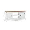 Rack 2 Puertas Línea Naturale 170 cm - Blanco/Roble en Multicolor - Muebles para TV, Uruguay | La Cueva Muebles, vista 4 de 4