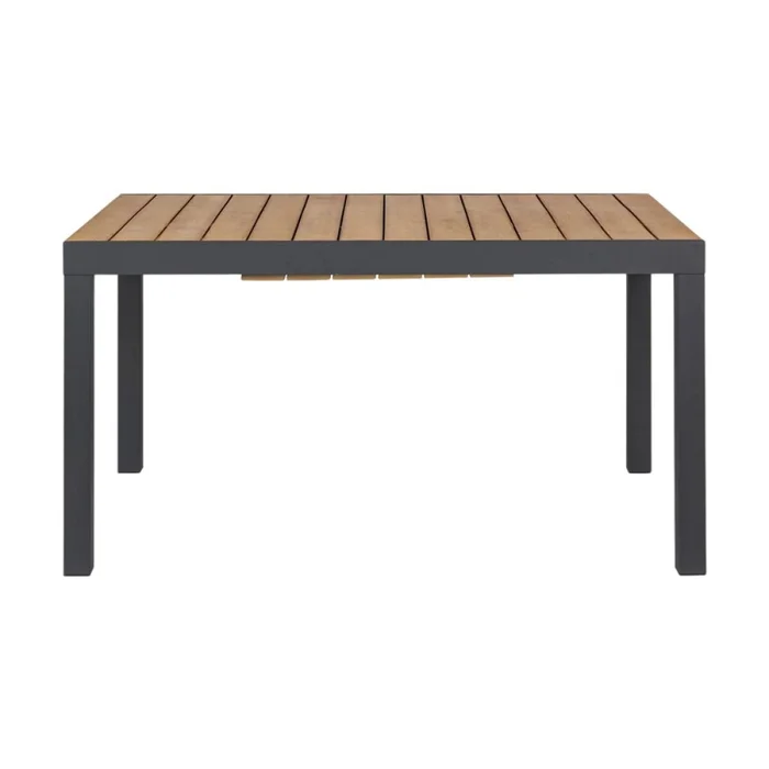 Mesa de jardin extensible Osaka - Negra en Negro - Muebles para el exterior, Uruguay | La Cueva Muebles, vista 4