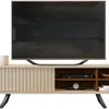 RACK DE TV GRETA OFF WHITE/NOGUEIRA, Uruguay | Concetto Casa, vista 3 de 5