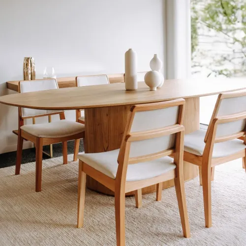 Mesa Family - 228 en Madera natural - Mesas de comedor, Uruguay | Fabrica Italiana