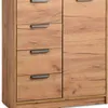 Cómoda JENSLEV 4 cajones 1 puerta color roble natural - Cómodas, Uruguay | JYSK, vista 1 de 5