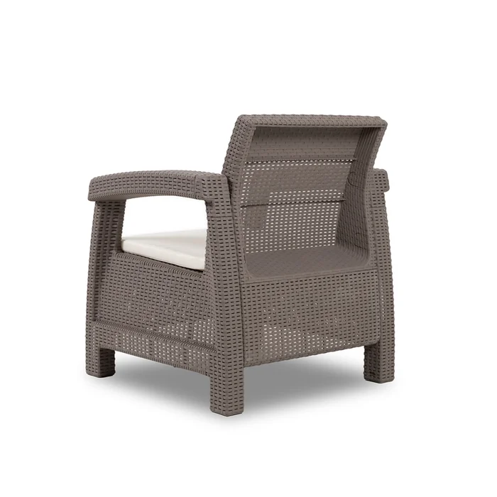 Juego de Jardín Mykonos - 2 butacas y mesa - Greige en Gris - Muebles para el exterior, Uruguay | Nyr, vista 5