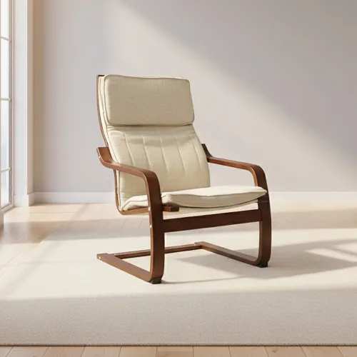 Silla Sillón Flex Tela Natural-beige A1301 Pksbo Beige en Beige - Sillones y sofás, Uruguay | Divino