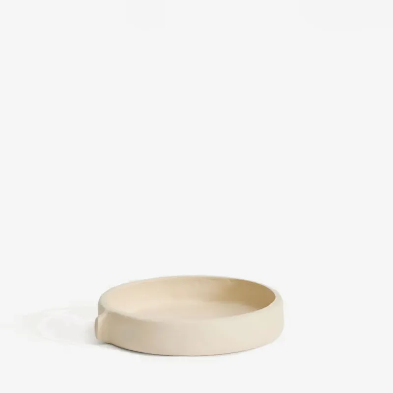 Centro de mesa Mireni de papel maché beige Ø 22,5 cm en Beige - Jarrones, Uruguay | Kavehome