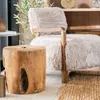 BUTACA WOOLY - WALNUT Y PELO LARGO en Beige - Butacas, banquetas y puffs, Uruguay | La Iberica, vista 3 de 23