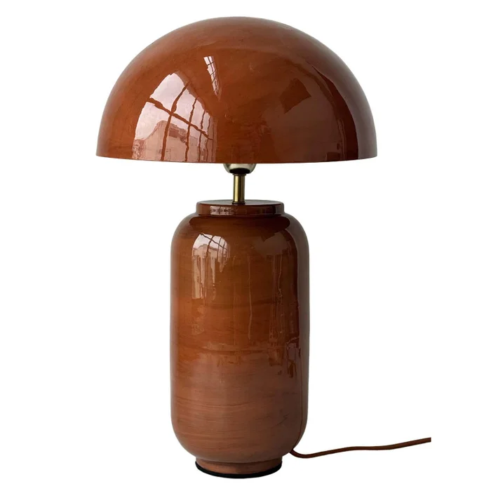 Lámpara de mesa Hierro Rojo 37959 en Marrón - Lámparas de mesa, Uruguay | Le Blanc