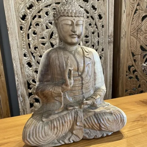 Buda tallado Vitarka Mudra - Decoración, Uruguay | Balihai