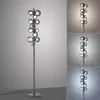 Lampara de pie Esferas vidrio ahumado 29W -160cm dimerizable, 3 colores de luz en Gris - Lámparas de pie, Uruguay | Iluminica, vista 3 de 6
