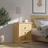 Mesa de luz 3 cajones - Linea mexicana - Natural en Madera natural - Mesas de luz, Uruguay | Rústico Hogar, vista 2 de 3