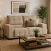 Sofa 2 Cuerpos Sillon Juego De Living Tapizado En Tela en Marrón - Sillones y sofás, Uruguay | Soy Hogar, vista 6 de 8