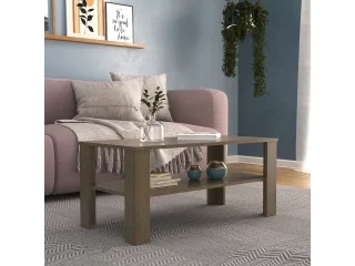 Mesa ratona con estante Blanca en Blanco - Mesas de living, Uruguay | Quesal, vista 3