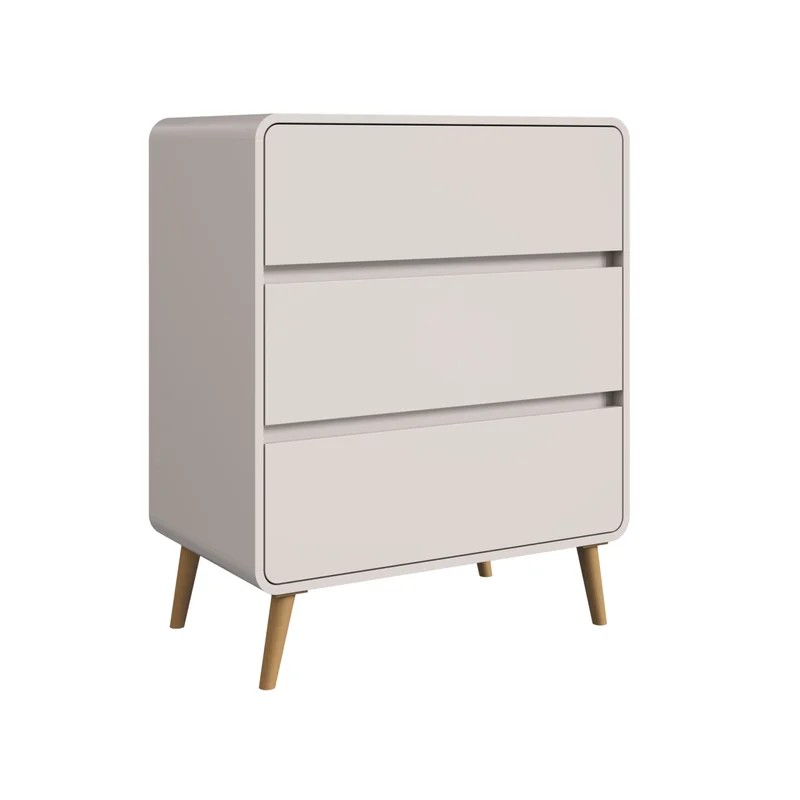 Cajonera Alba – 3 cajones 9B | Beige en Beige - Aparadores y recibidores, Uruguay | RM Muebles y Deco, vista 4