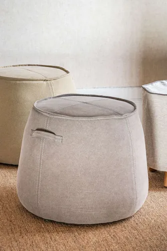 PUFF MANU - STONE en Gris - Butacas, banquetas y puffs, Uruguay | La Iberica