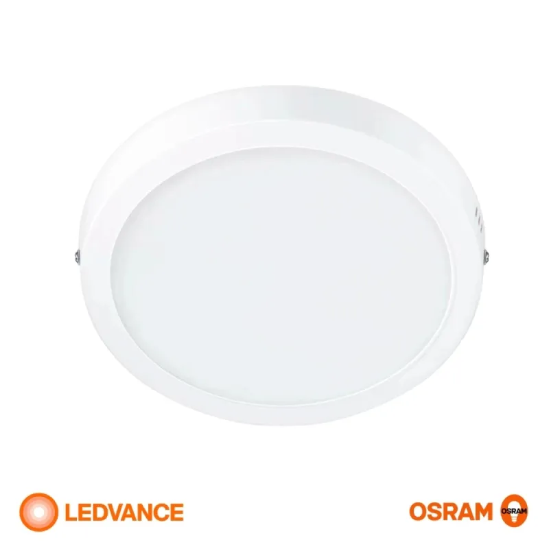 Panel LED LEDVANCE OSRAM Slim Redondo De Adosar 18W Luz Cálida en Blanco - Lámparas colgantes, Uruguay | Serlux