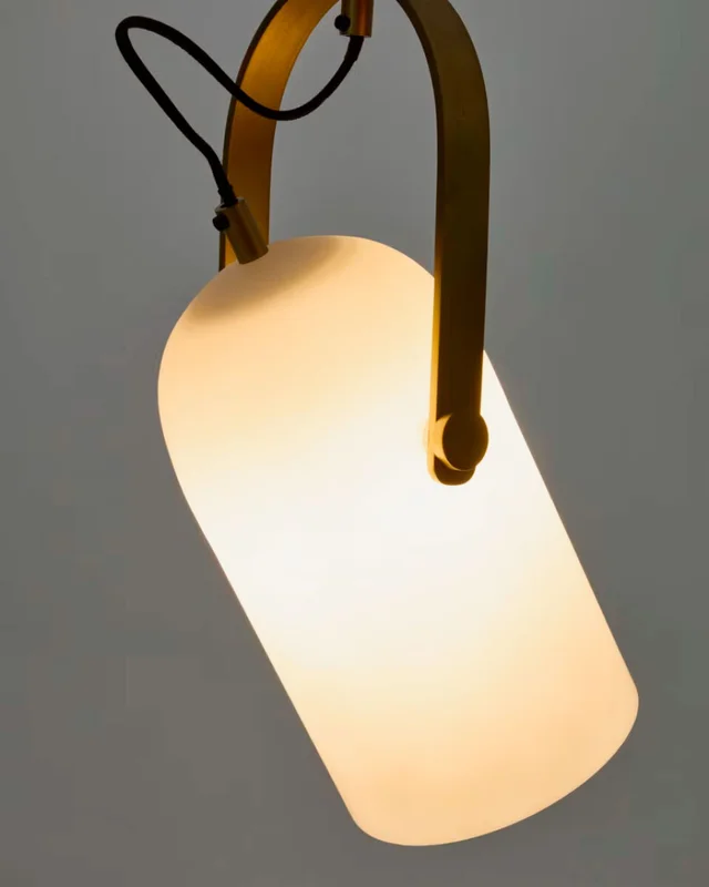 Lámpara de techo Reisy de cristal glaseado Ø14 cm en Blanco - Lámparas colgantes, Uruguay | Kavehome, vista 3