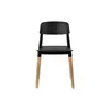 Silla Belloch polipropileno y madera, negra - Sillas, Uruguay | Berna home, vista 2 de 6