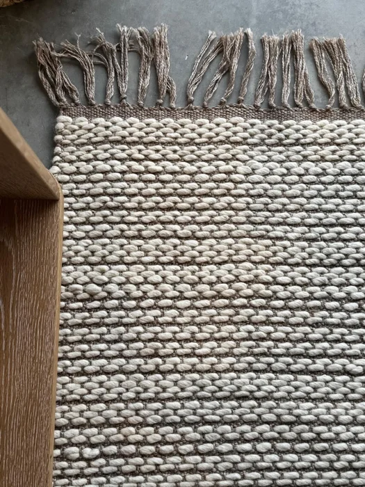 ALFOMBRA LANA NATURAL GRIS/NATURAL en Gris - Textiles, Uruguay | Masinfinito Casa